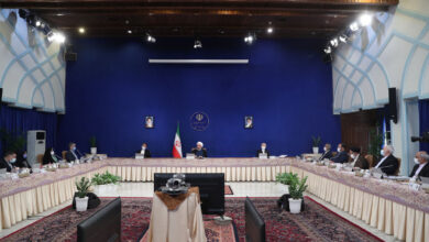 تصویر روحانی:وزیران موظف به پیگیری دستورهای مهم رهبر انقلاب هستند