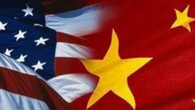 تصویر آمریکا در حال تقدیم امپراتوری خود به چین است