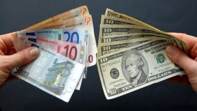 تصویر نرخ رسمی یورو و پوند افزایش یافت